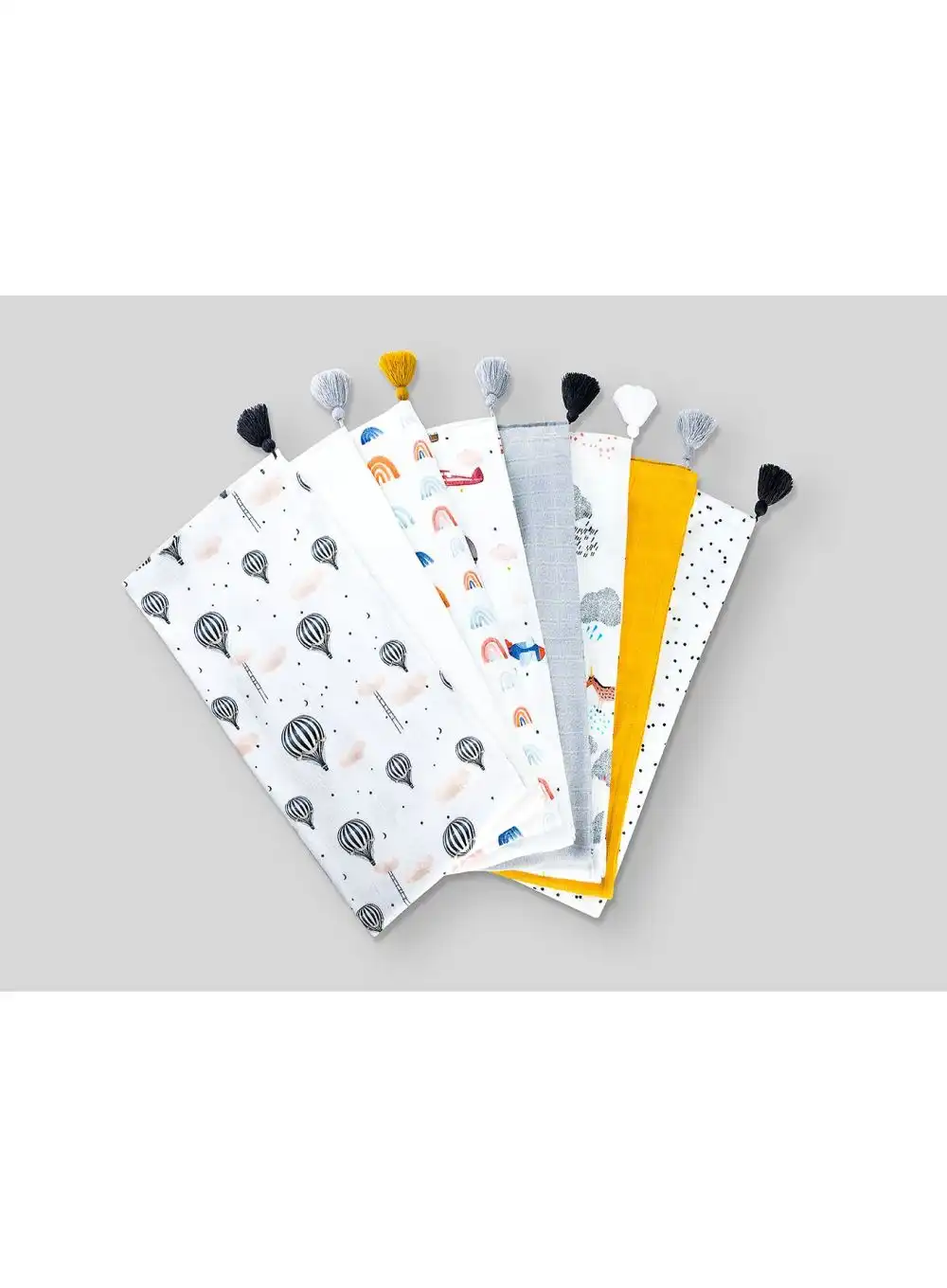 Otulacz bambusowy kropki czarne