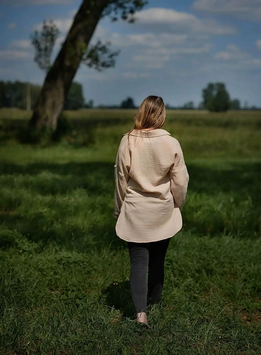 Koszula muślinowa beż XS/S