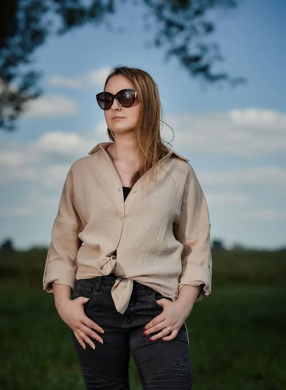 Koszula muślinowa beż XS/S