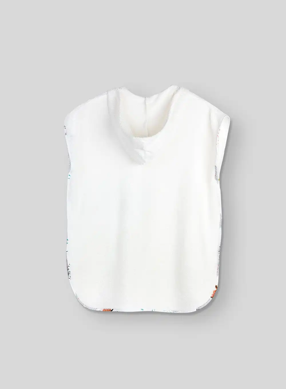 Ponczo bambusowe białe 1/2