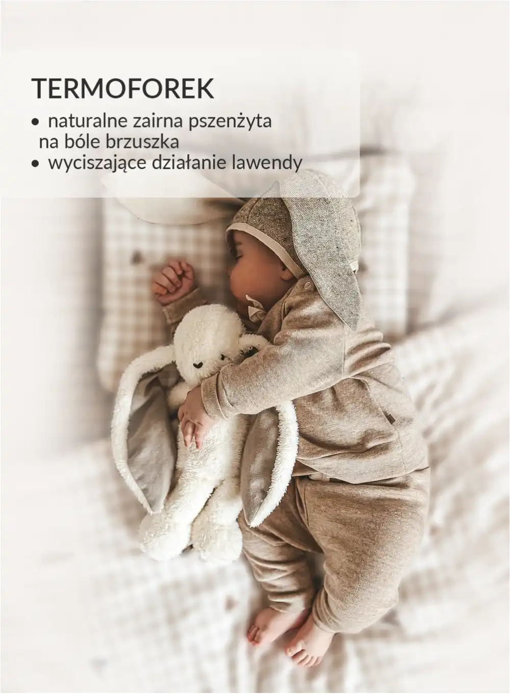 Szumisie Królik ecru-szary DUO 5in1