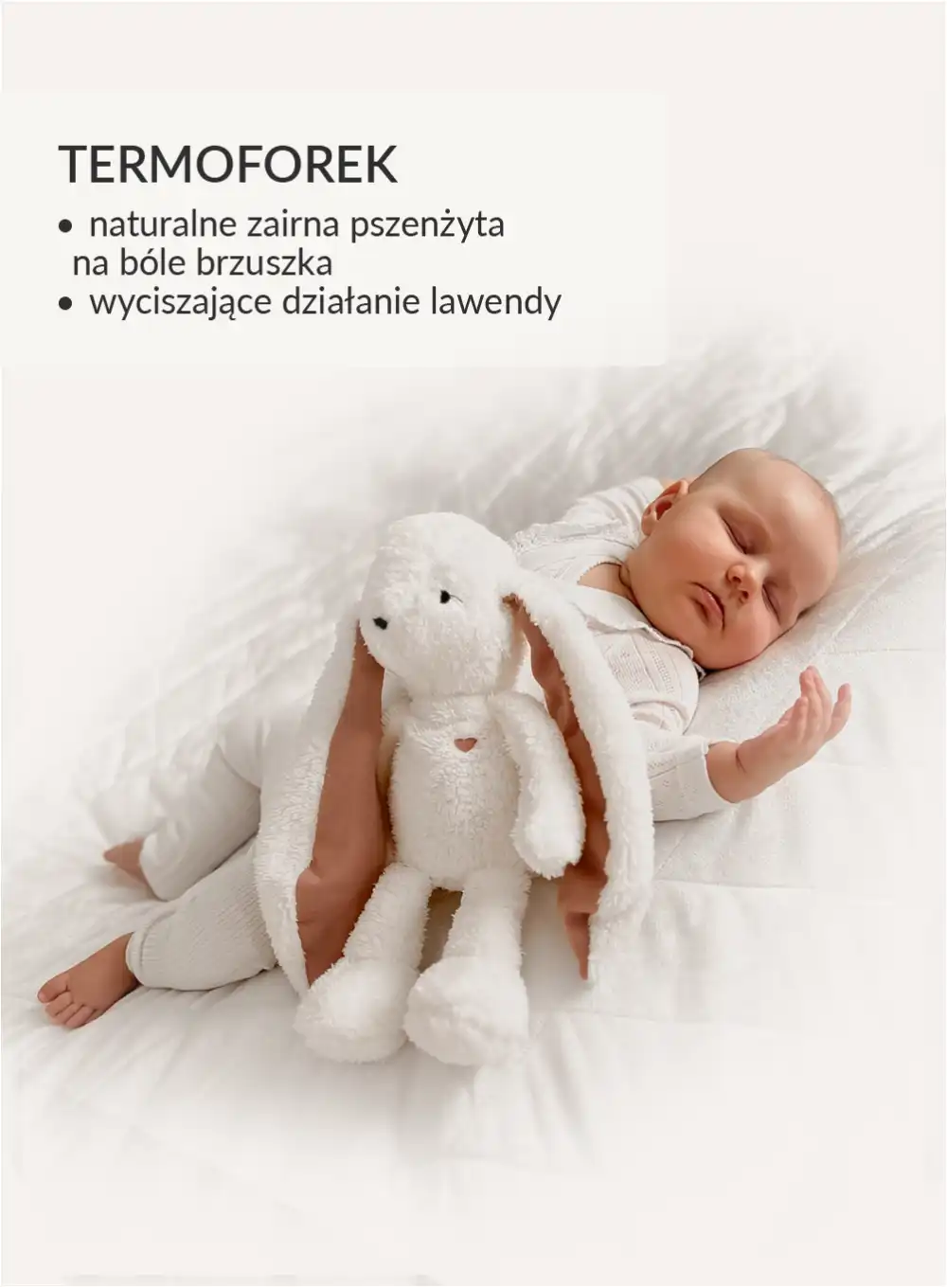 Szumisie Królik ecru-róż DUO 5in1