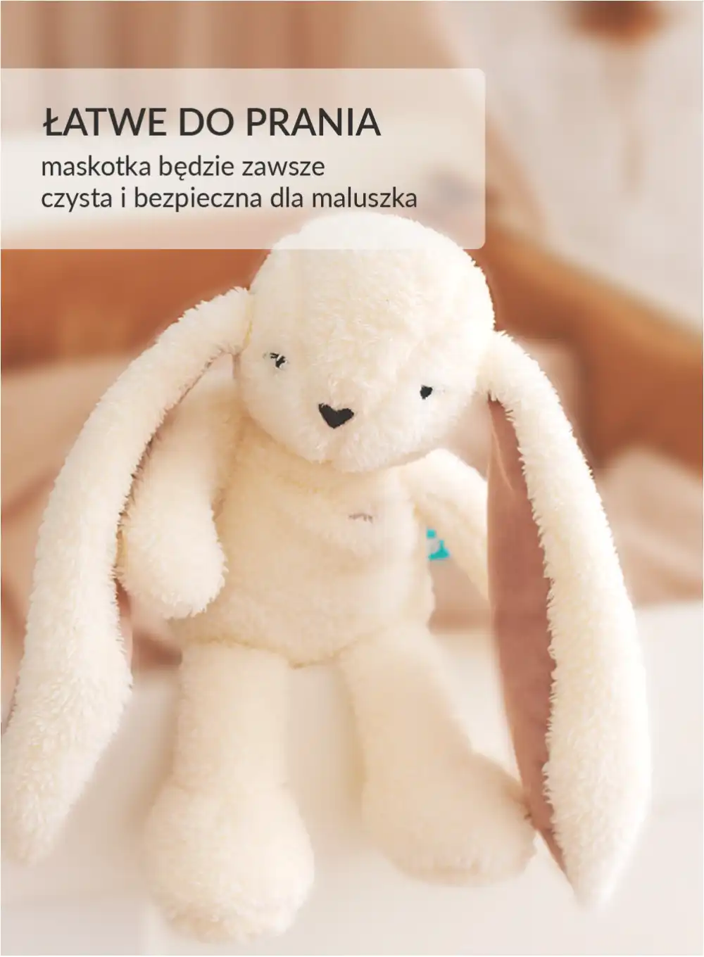 Szumisie królik ecru-róż mechanizm 5in1