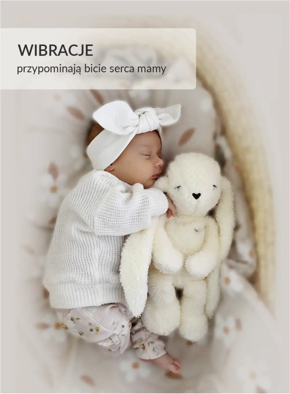 Szumisie Królik ecru-szary DUO 5in1