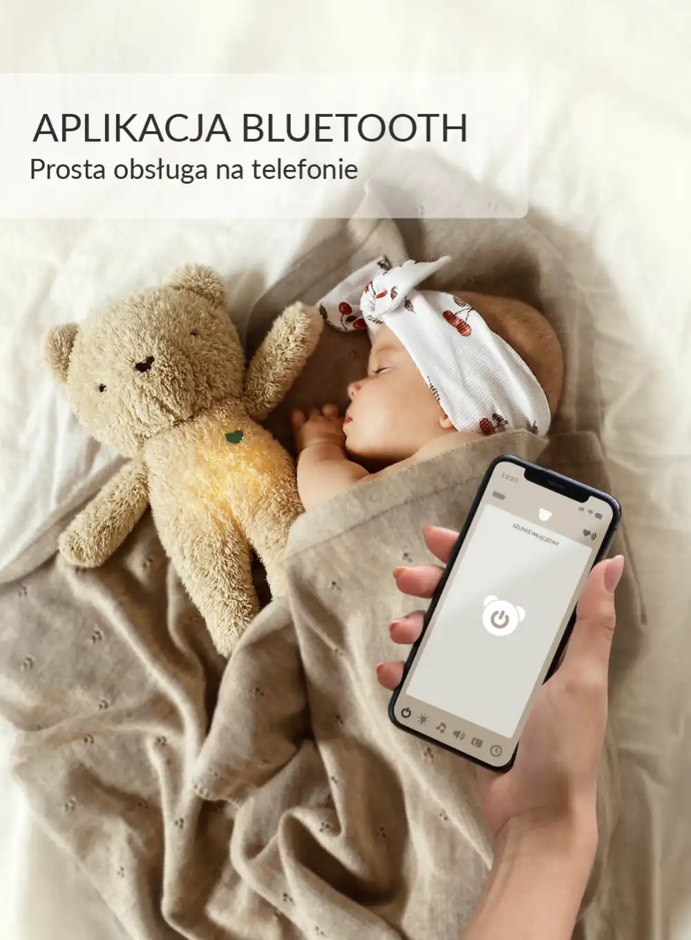 Szumisie Miś beż mechanizm APP