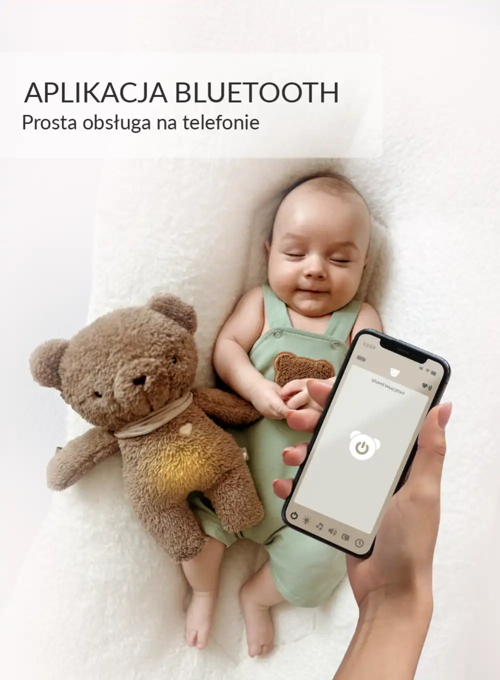 Szumisie Miś brąz mechanizm APP