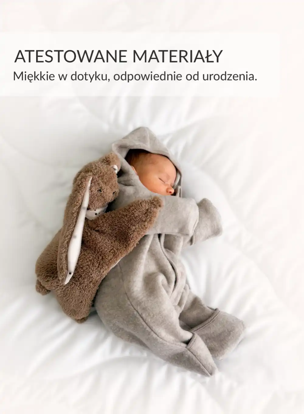 Ciepluś® Króliczek Ecru – Termofor Obciążeniowy z Naturalnym Ziarnem