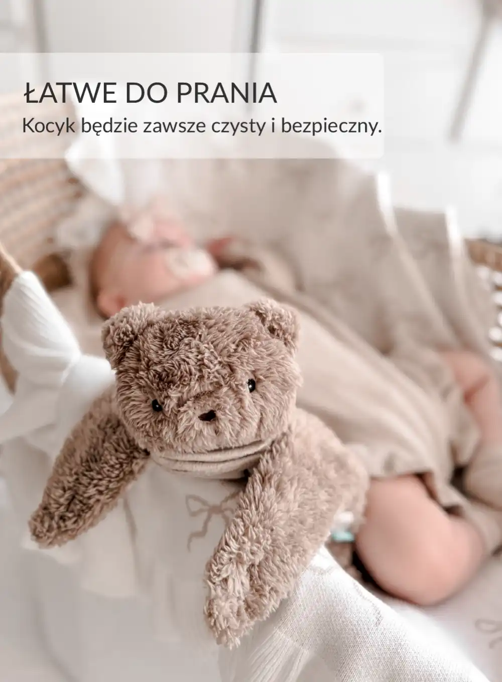 Ciepluś® Króliczek Ecru – Termofor Obciążeniowy z Naturalnym Ziarnem