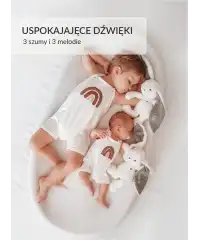 Szumisie Królik ecru-szary DUO 5in1