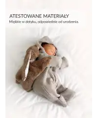 Ciepluś® Króliczek Ecru – Termofor Obciążeniowy z Naturalnym Ziarnem