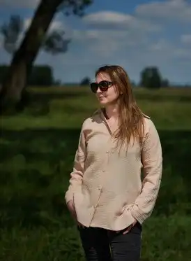 Koszula muślinowa beż XS/S